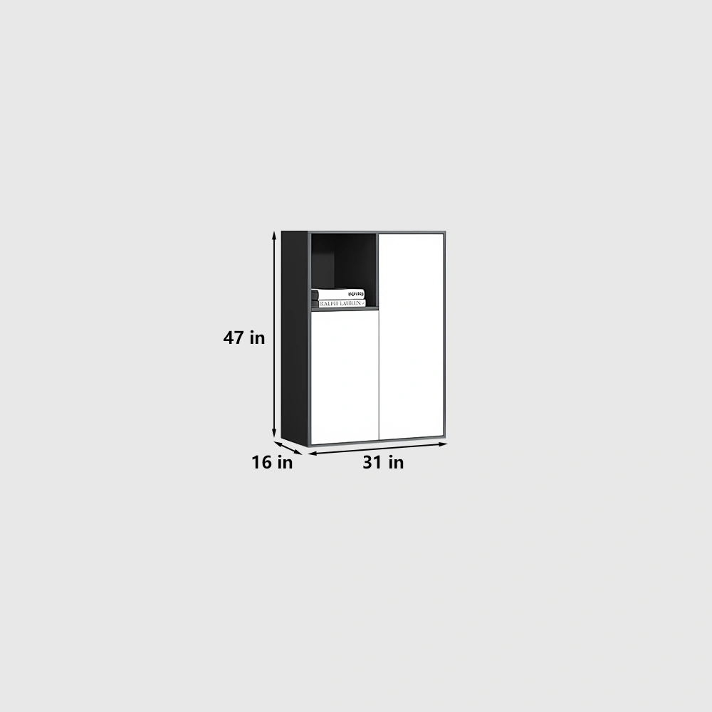 Minimalist Office Credenza - Room Divider File Storage - image 7
