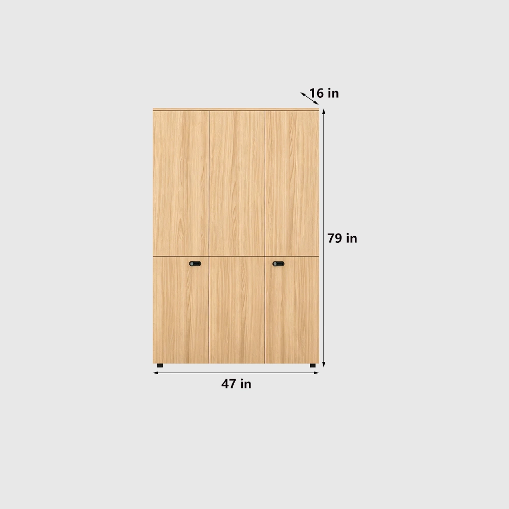 Locking Office Filing Cabinet with Bookshelf Design - image 8