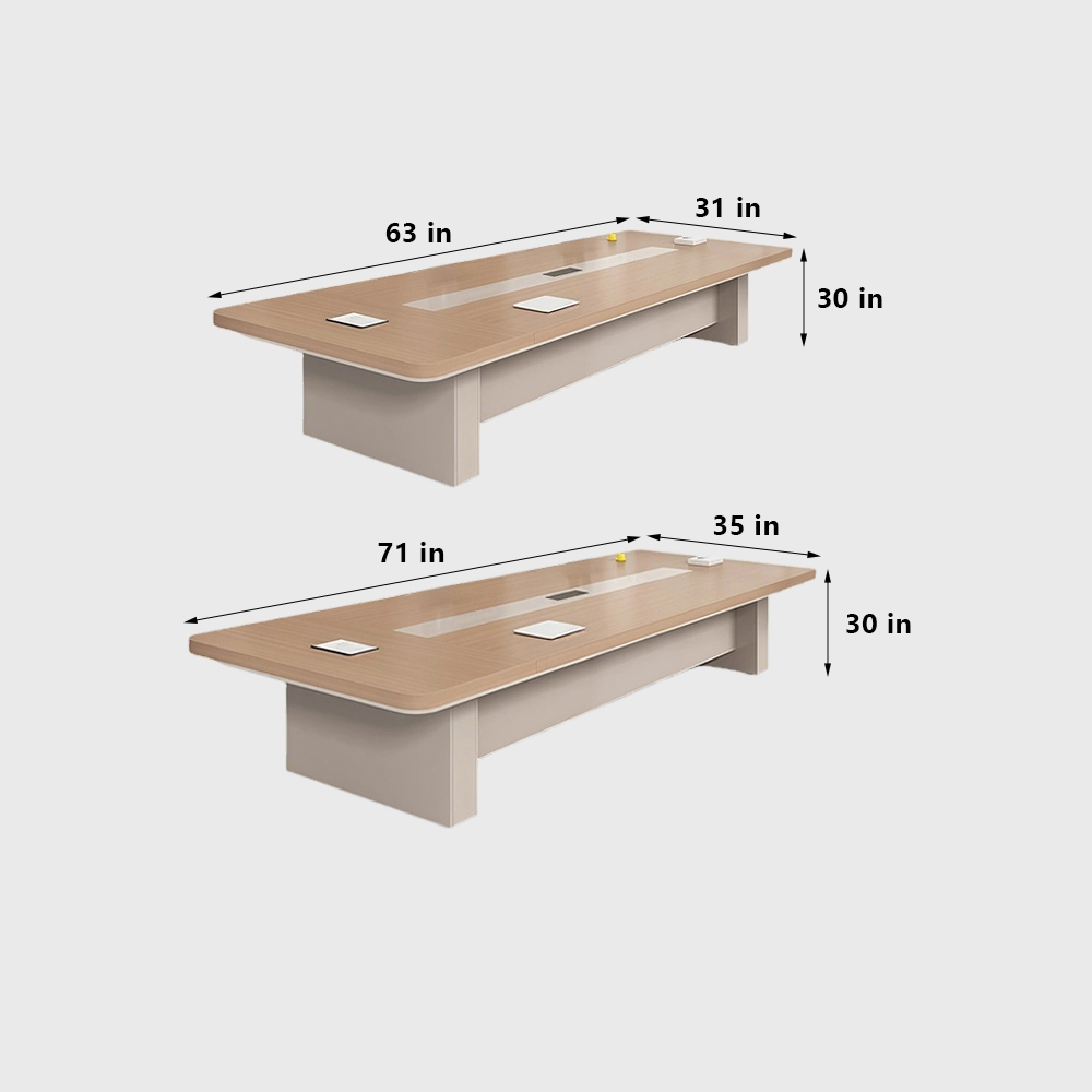 Sleek Rectangular Conference Table – Modern Office Furniture for Meetings & Negotiations - image 7