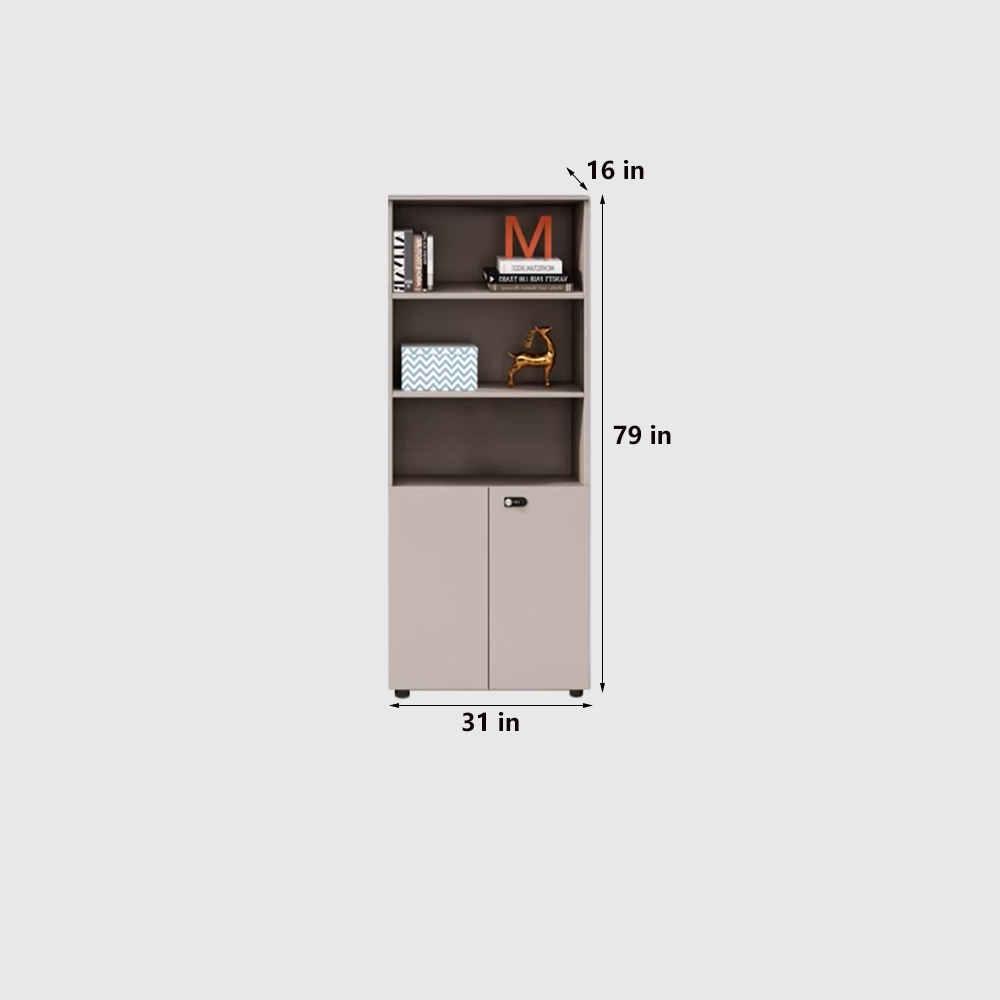 Wooden Lockable Office Storage Cabinet - image 6