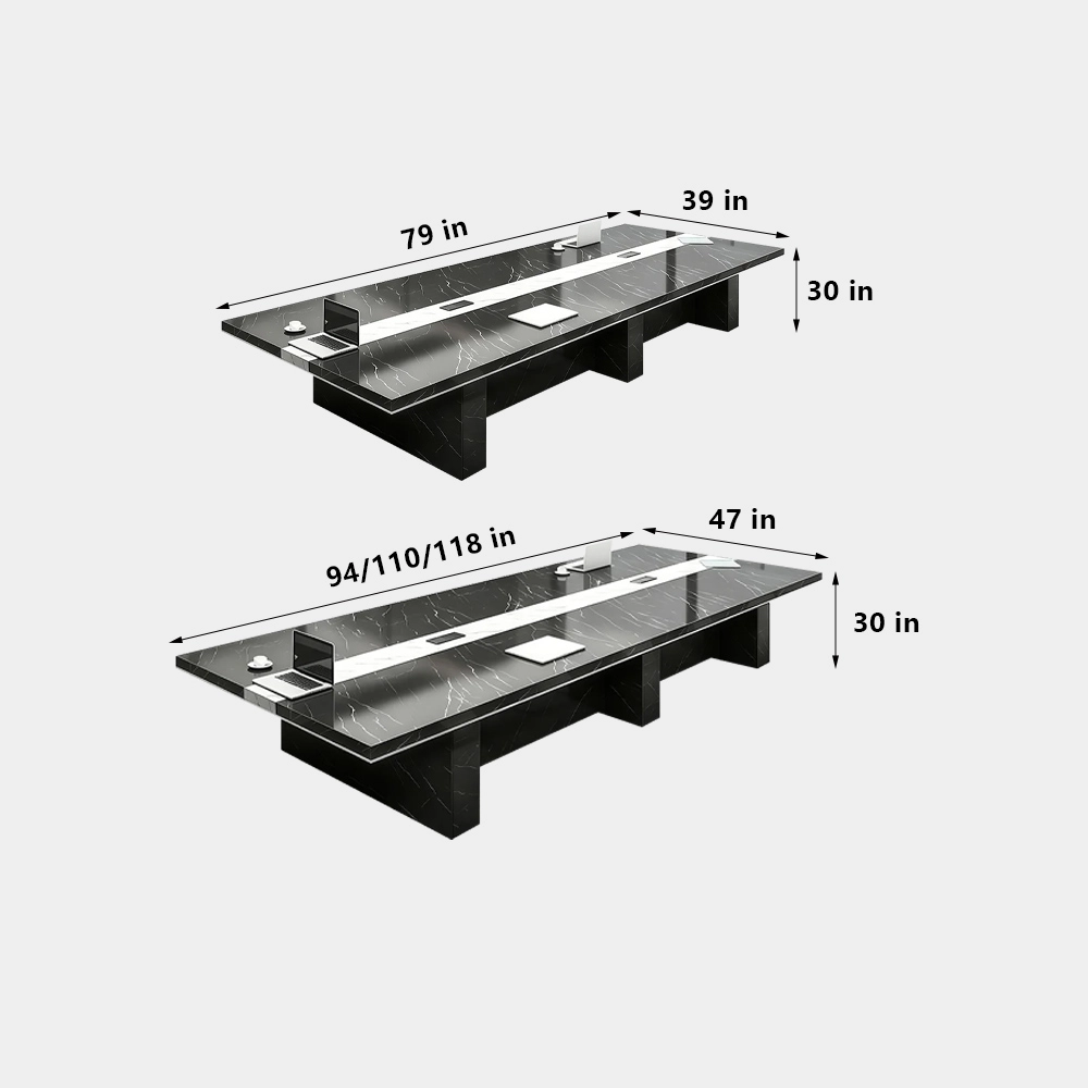 Modern Large Conference Table – Heavy Duty Thickened Meeting Desk - image 7