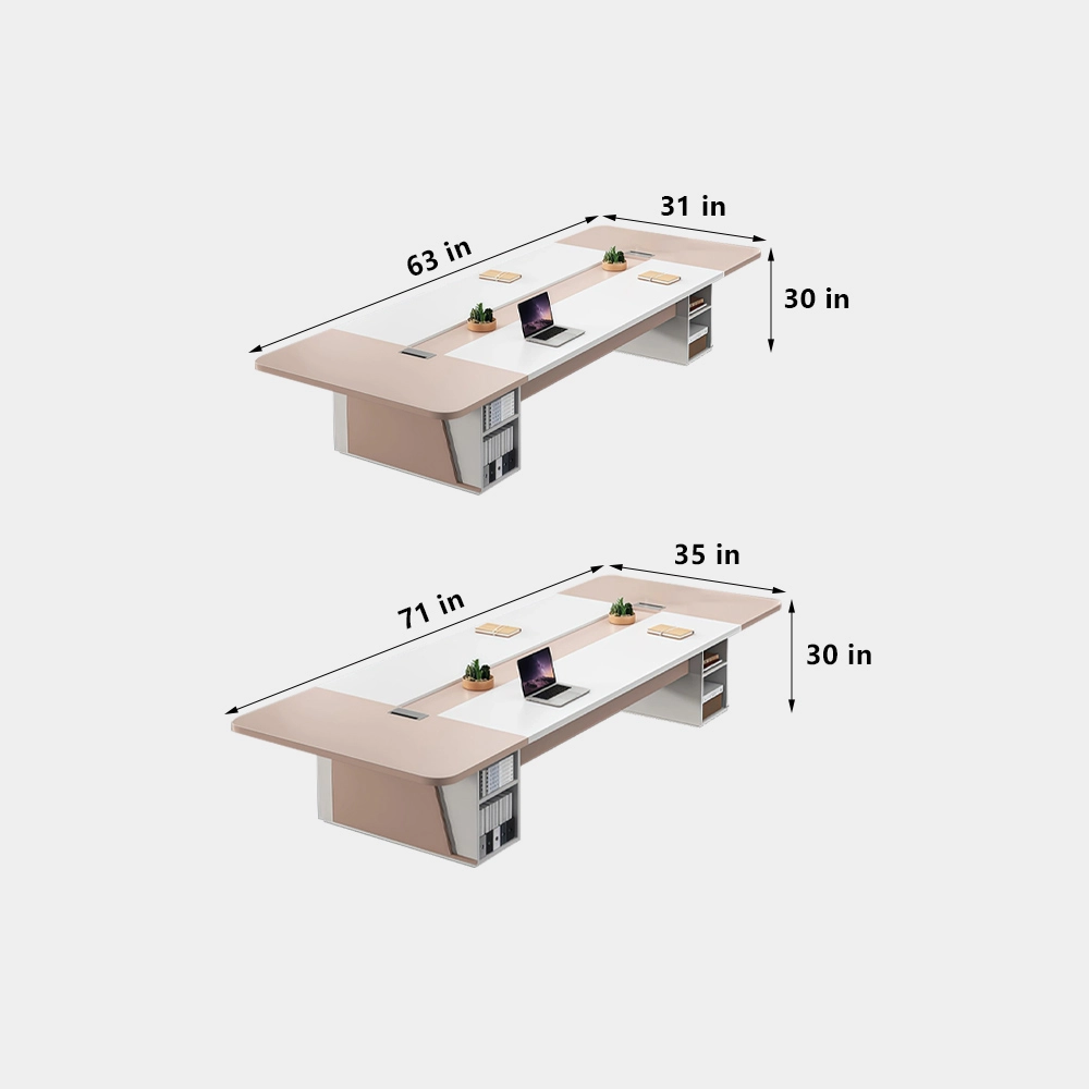 Contemporary Long Conference Table – Large Boardroom Furniture for Business - image 7