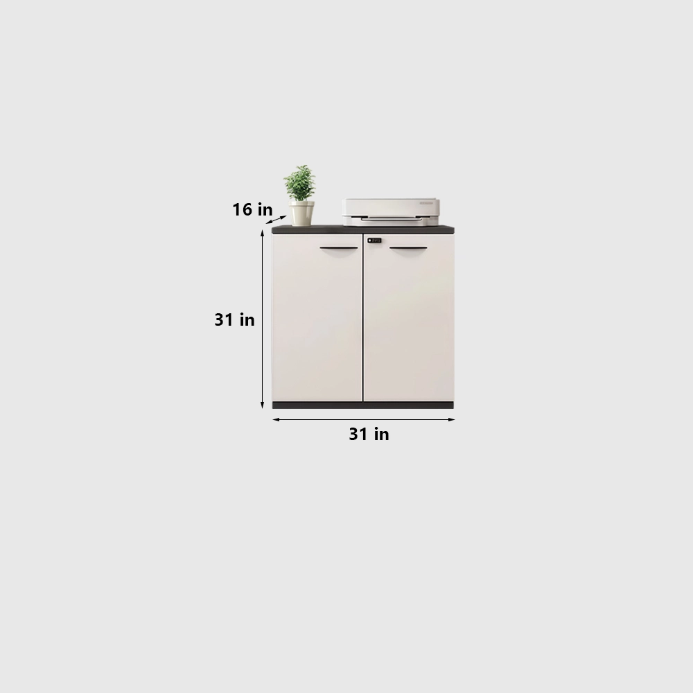 Lockable Wooden Filing Cabinet for Workspace - image 6