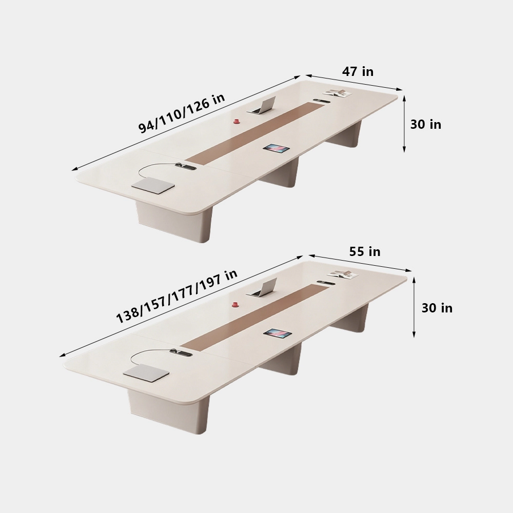 Luxury Piano Lacquer Meeting Table – Simple Modern Look - image 7
