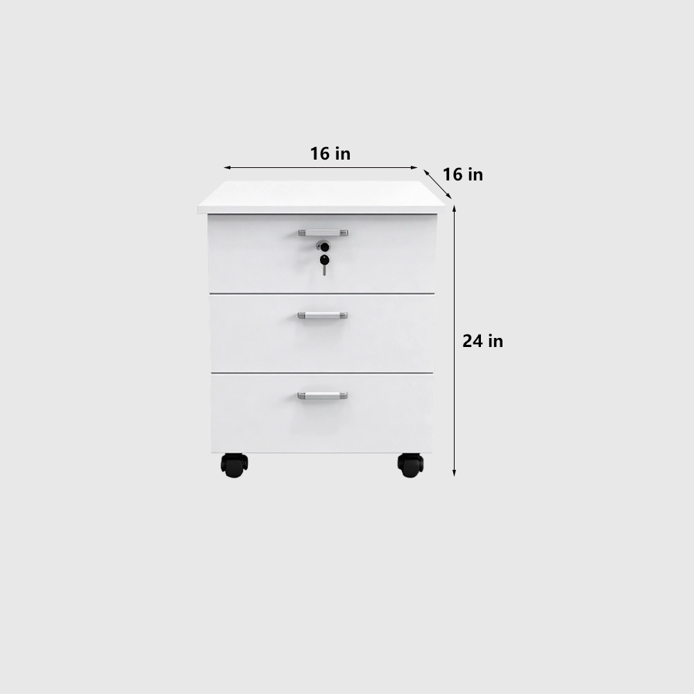 Mobile Office File Cabinet with Lock Drawers - image 6