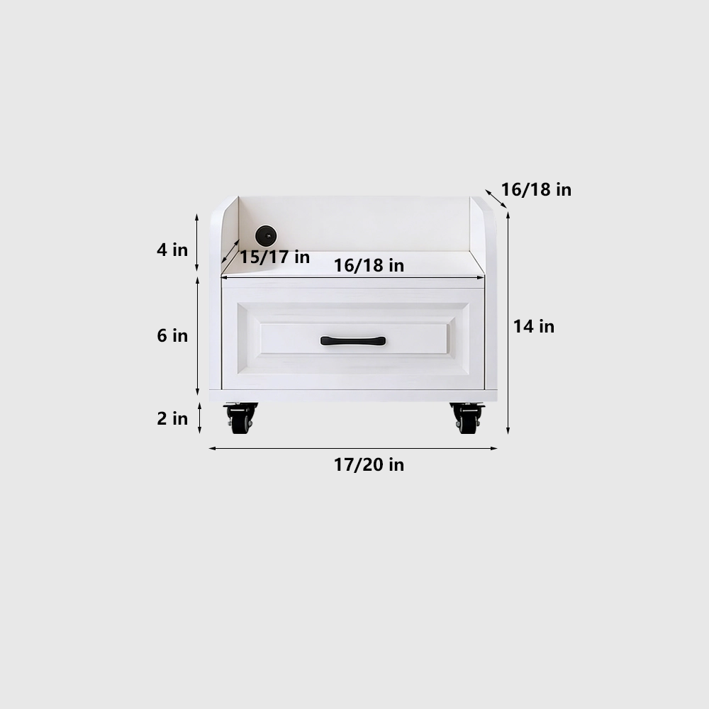 Mobile Filing Cabinet with Printer Shelf - image 6