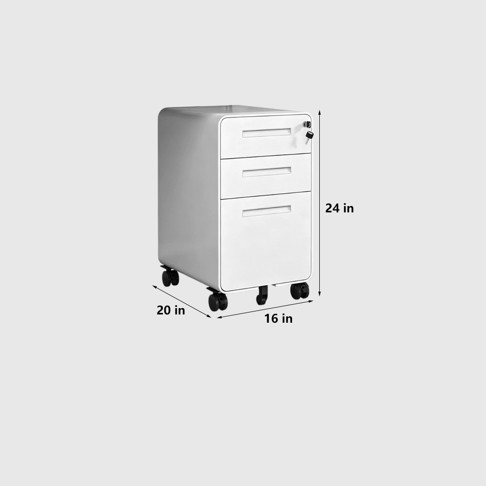 Small Metal Filing Cabinet for Home or Office - image 8