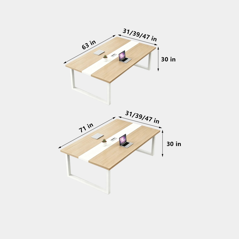Modern Minimalist Conference Table & Meeting Room Long Table - image 7