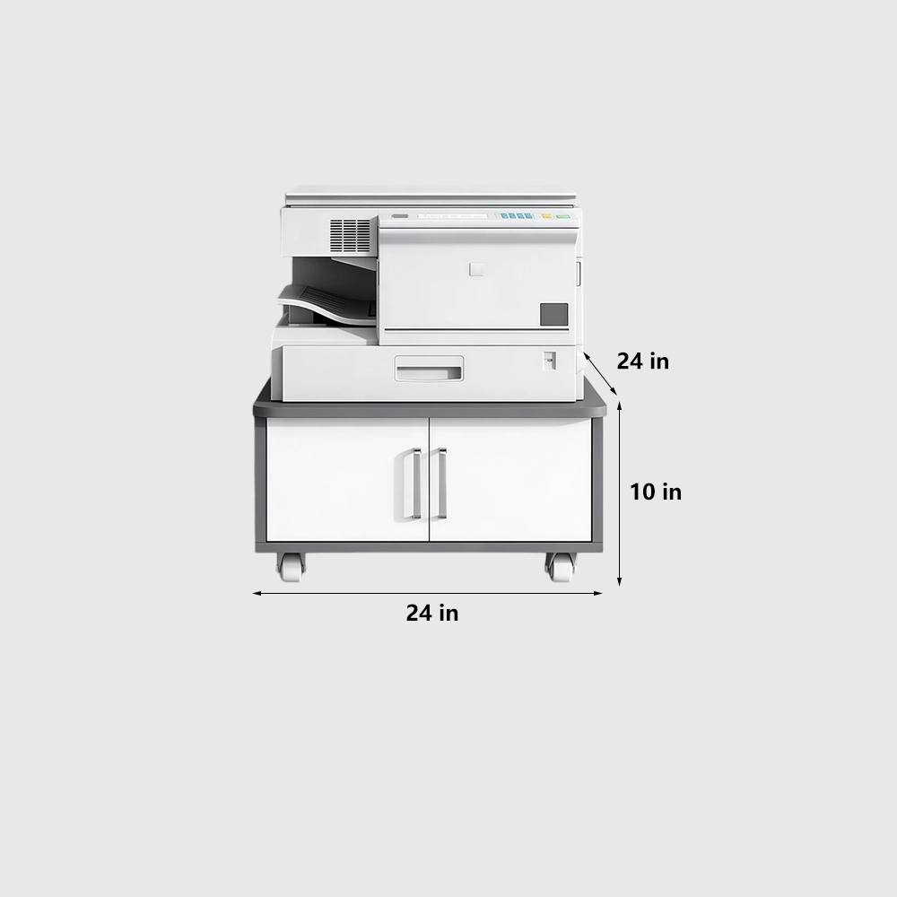 Mobile Filing Cabinet with Rounded Corners - image 6