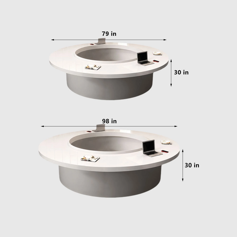 Modern Creative Round Conference Tables Circular Boardroom Solutions - image 7
