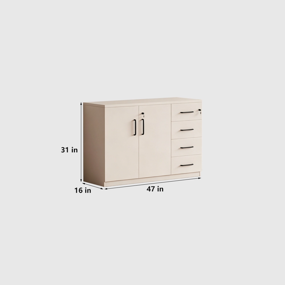 Low Office Filing Cabinet with Lockable Drawers - image 6