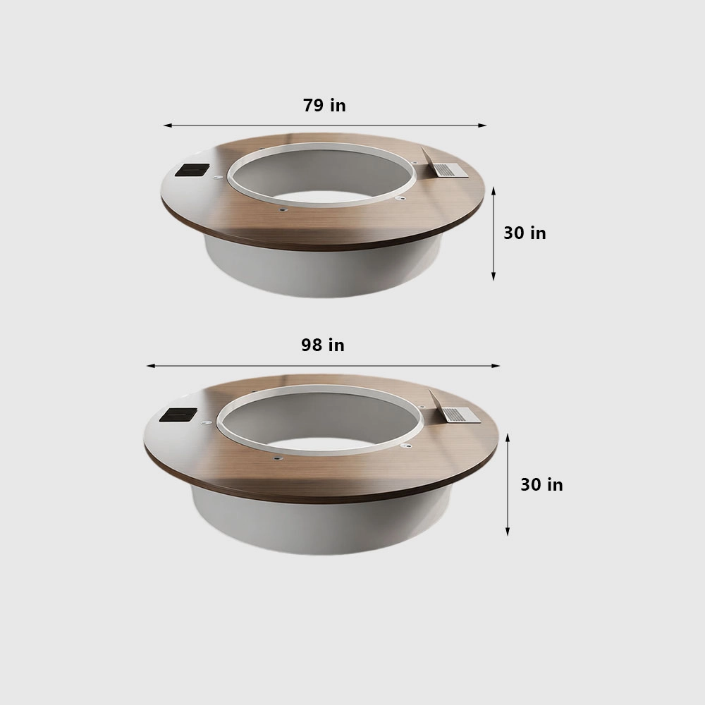 Elegant Round Meeting Table – Minimalist Style for Modern Offices - image 7