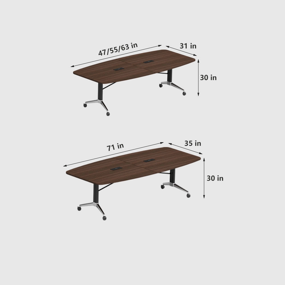 Long Folding Training Table Multipurpose Conference Table for Meetings - image 7