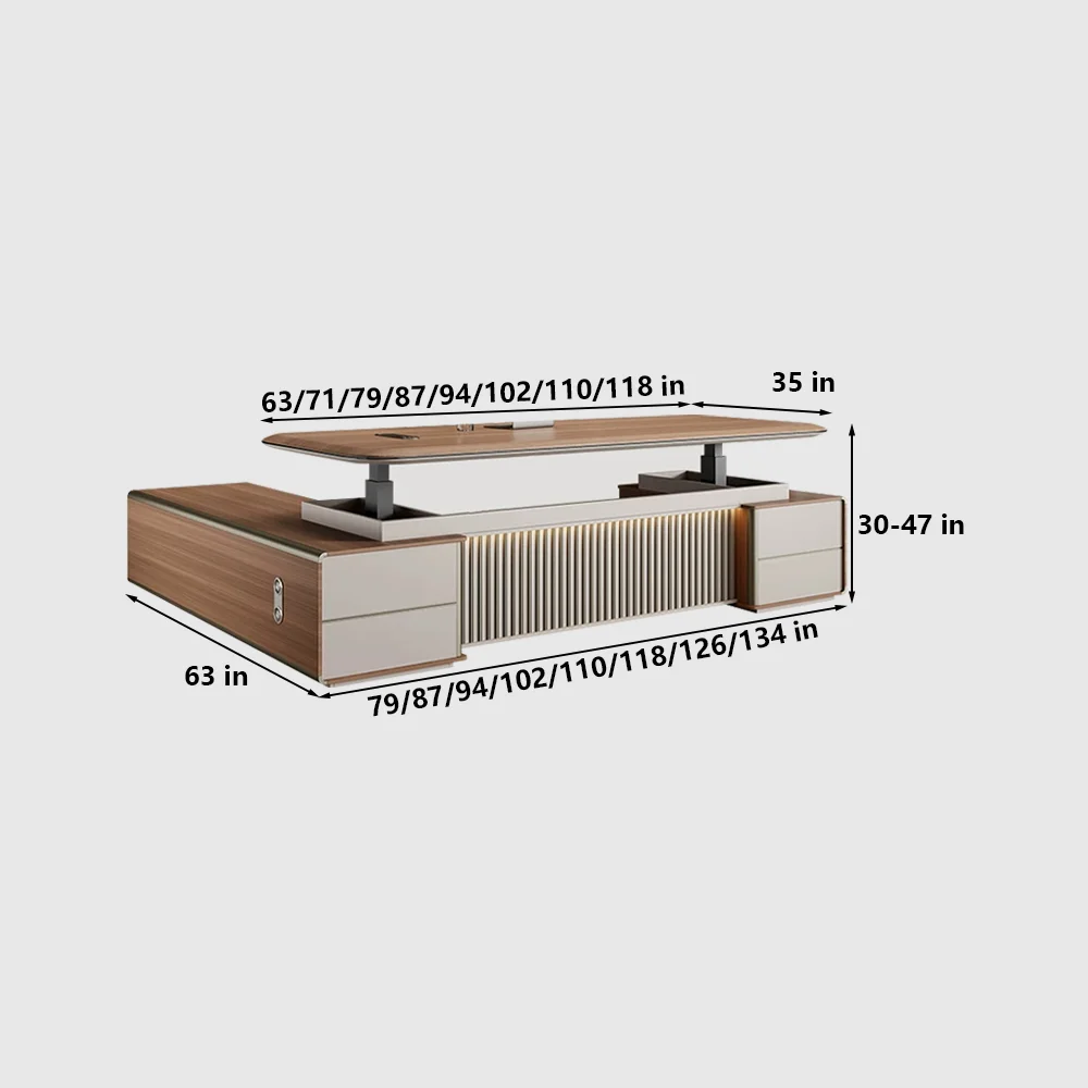 Smart Electric Height Adjustable Executive Desk - image 7