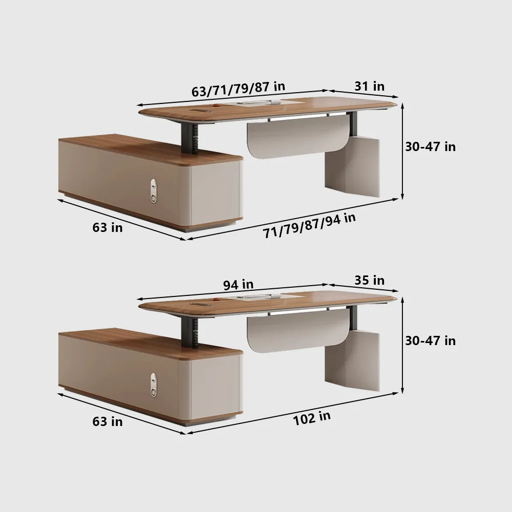 Modern Manager Desk with Smart Lift System - image 7