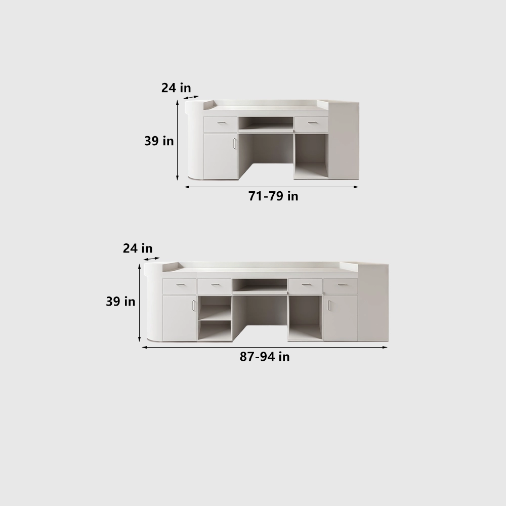 Versatile Front Desk Counter for Beauty Salon - image 7