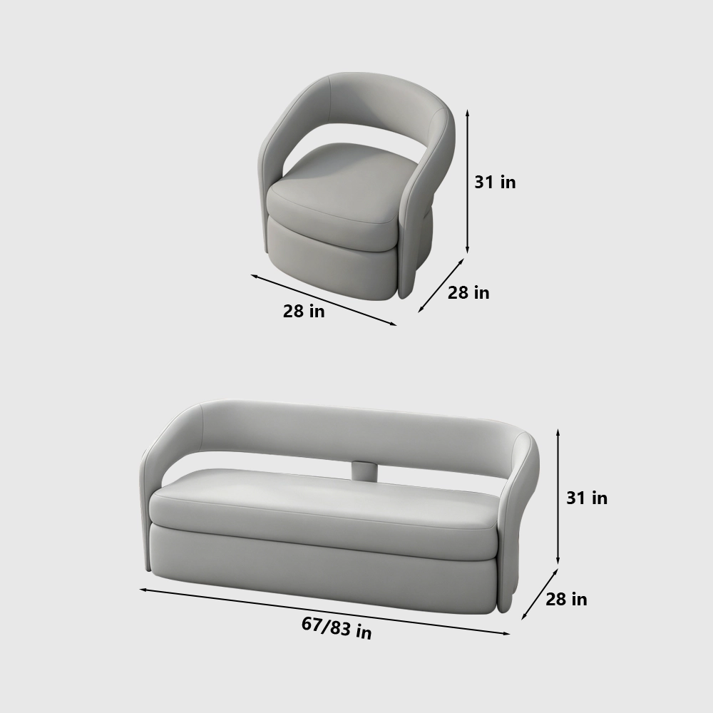 Contemporary Office Guest Waiting Sofa - image 7