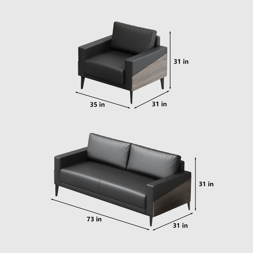 Minimalist Style Office Reception Sofa - image 7
