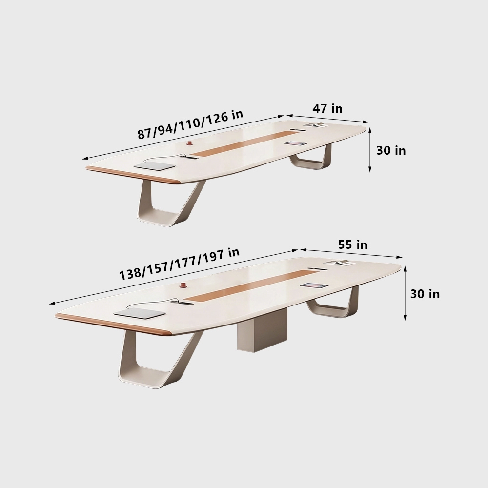Premium Lacquer Conference Table for Large Meeting Rooms - image 7