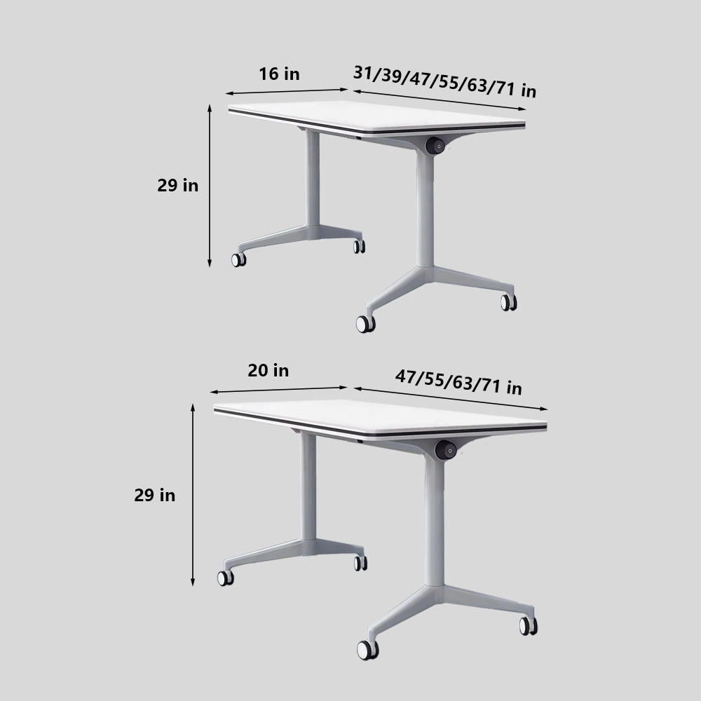 Foldable Meeting Table Training Desk – Portable Modular Joining Office Furniture - image 7