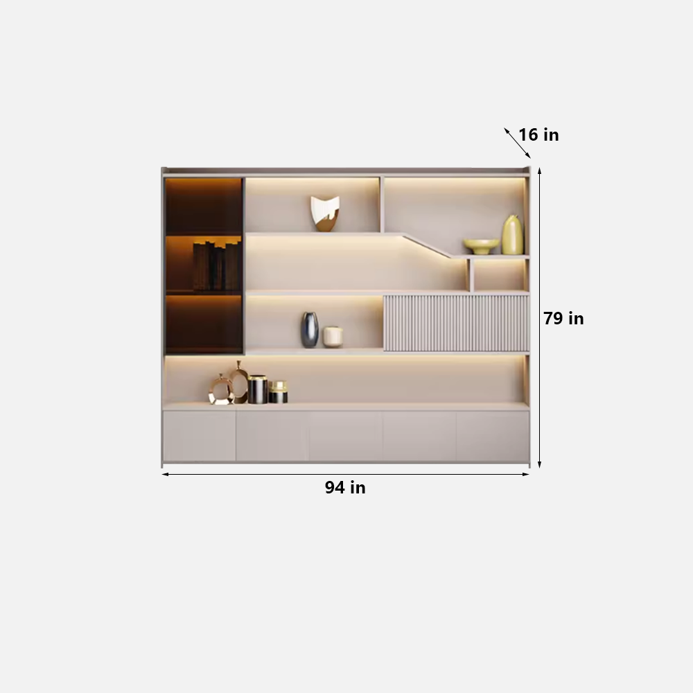Wooden Modern Office File Cabinet With Lock - image 7