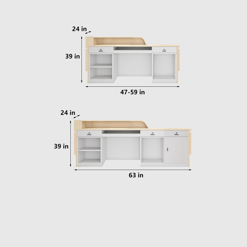 Elegant Cream-style Reception Desk - image 7