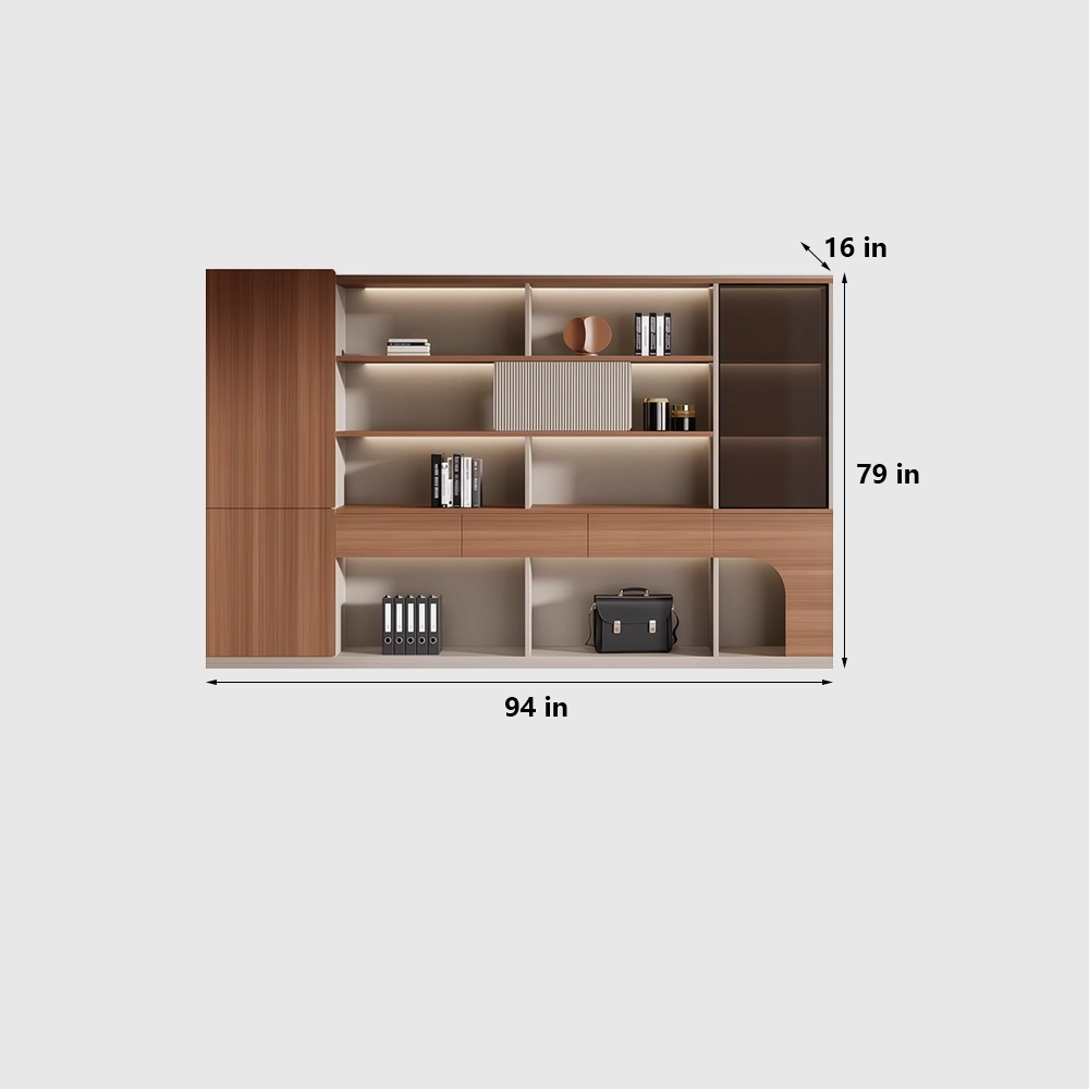Minimalist Wood Filing Cabinet for Office Storage - image 6