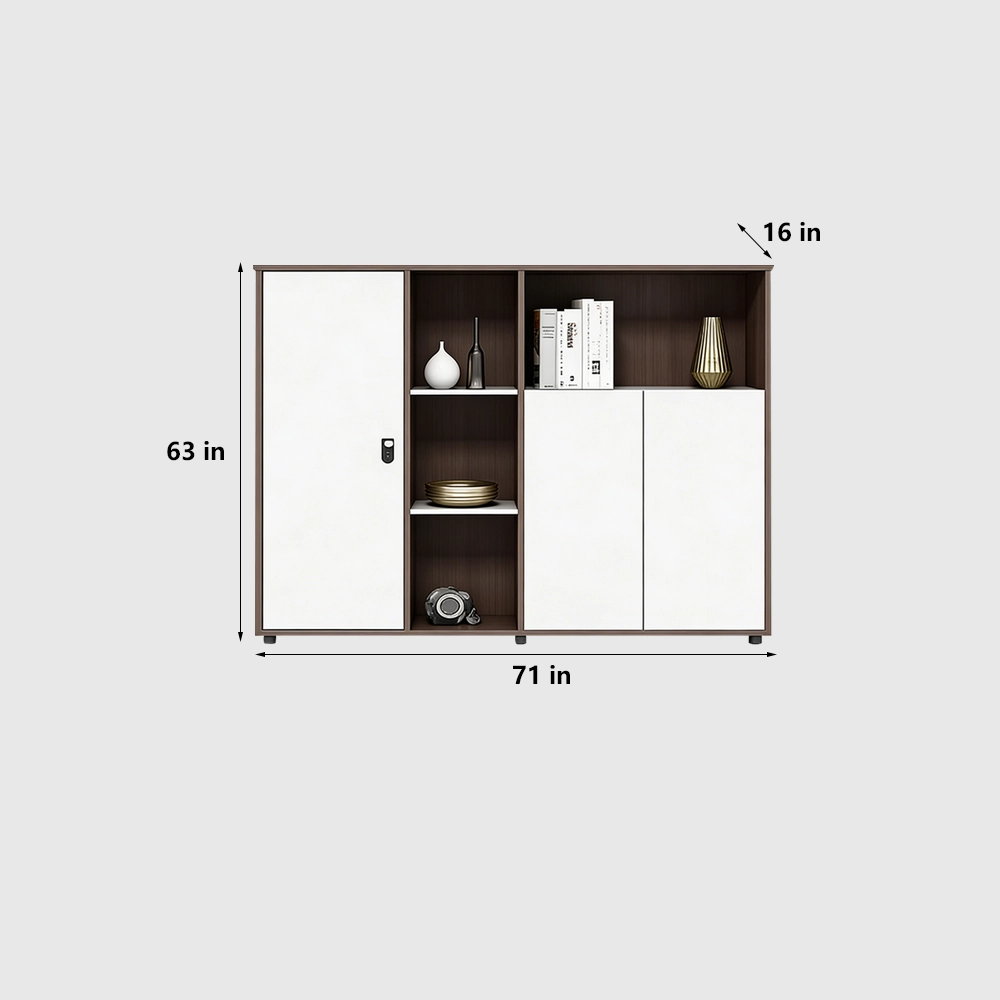 Modern Office Storage Cabinet with Lock - image 6