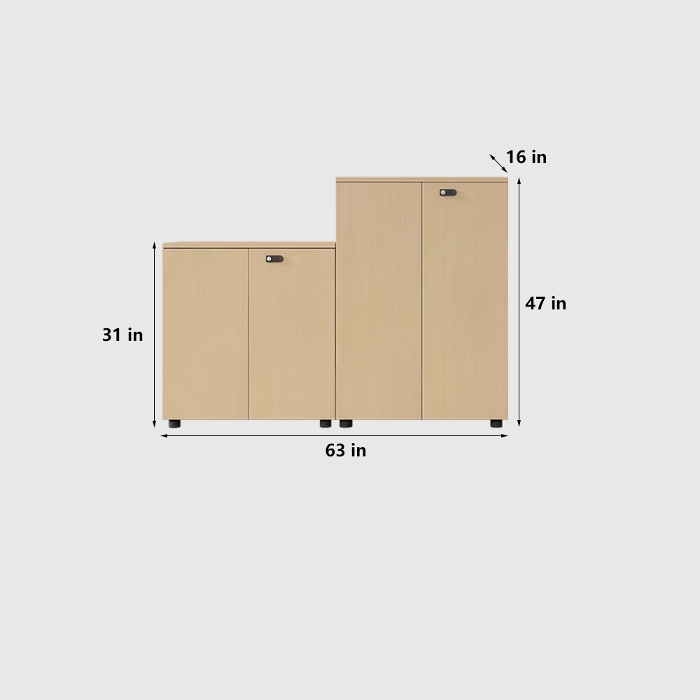 Wooden Filing Cabinet for Workspace Storage - image 16