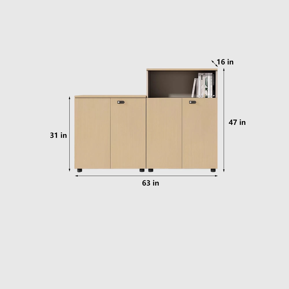 Wooden Filing Cabinet for Workspace Storage - image 17