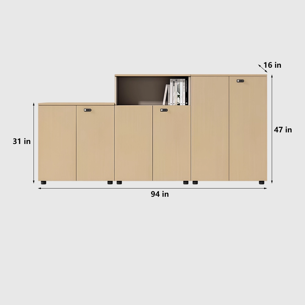Wooden Filing Cabinet for Workspace Storage - image 18