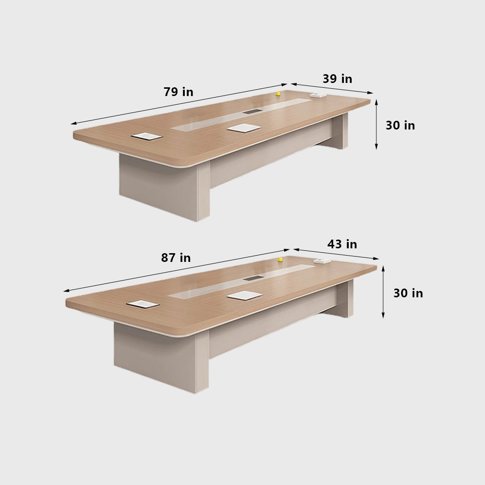 Sleek Rectangular Conference Table – Modern Office Furniture for Meetings & Negotiations - image 8