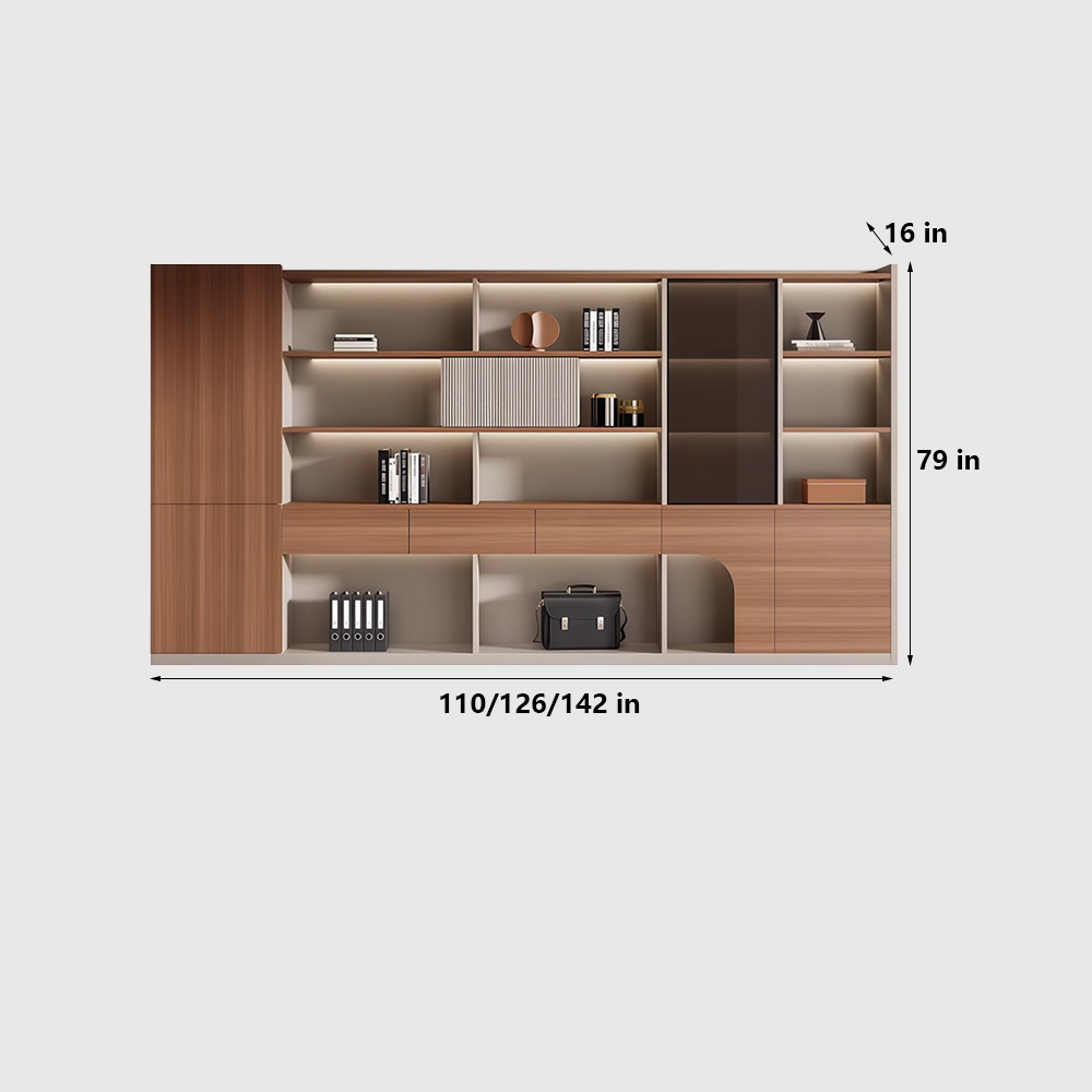 Minimalist Wood Filing Cabinet for Office Storage - image 7