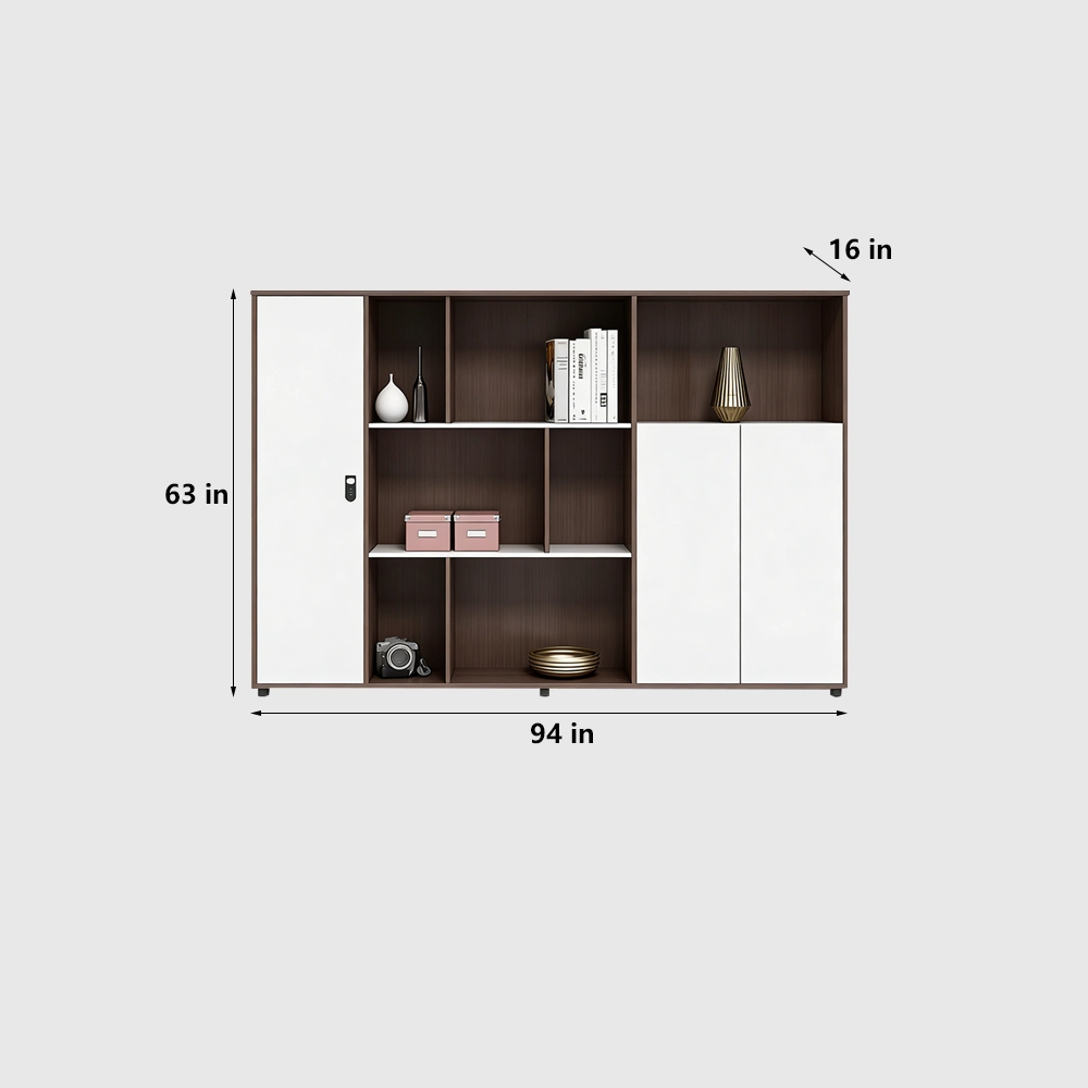 Modern Office Storage Cabinet with Lock - image 7