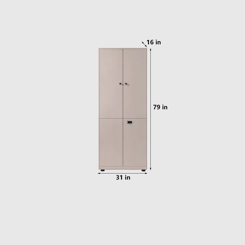 Wooden Lockable Office Storage Cabinet - image 7