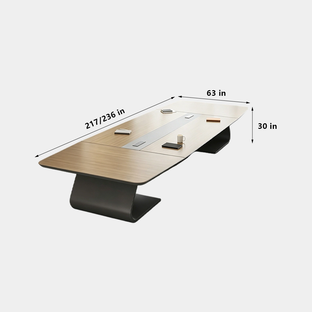 Simple Modern Conference Table for Office – Large Meeting Desk - image 8