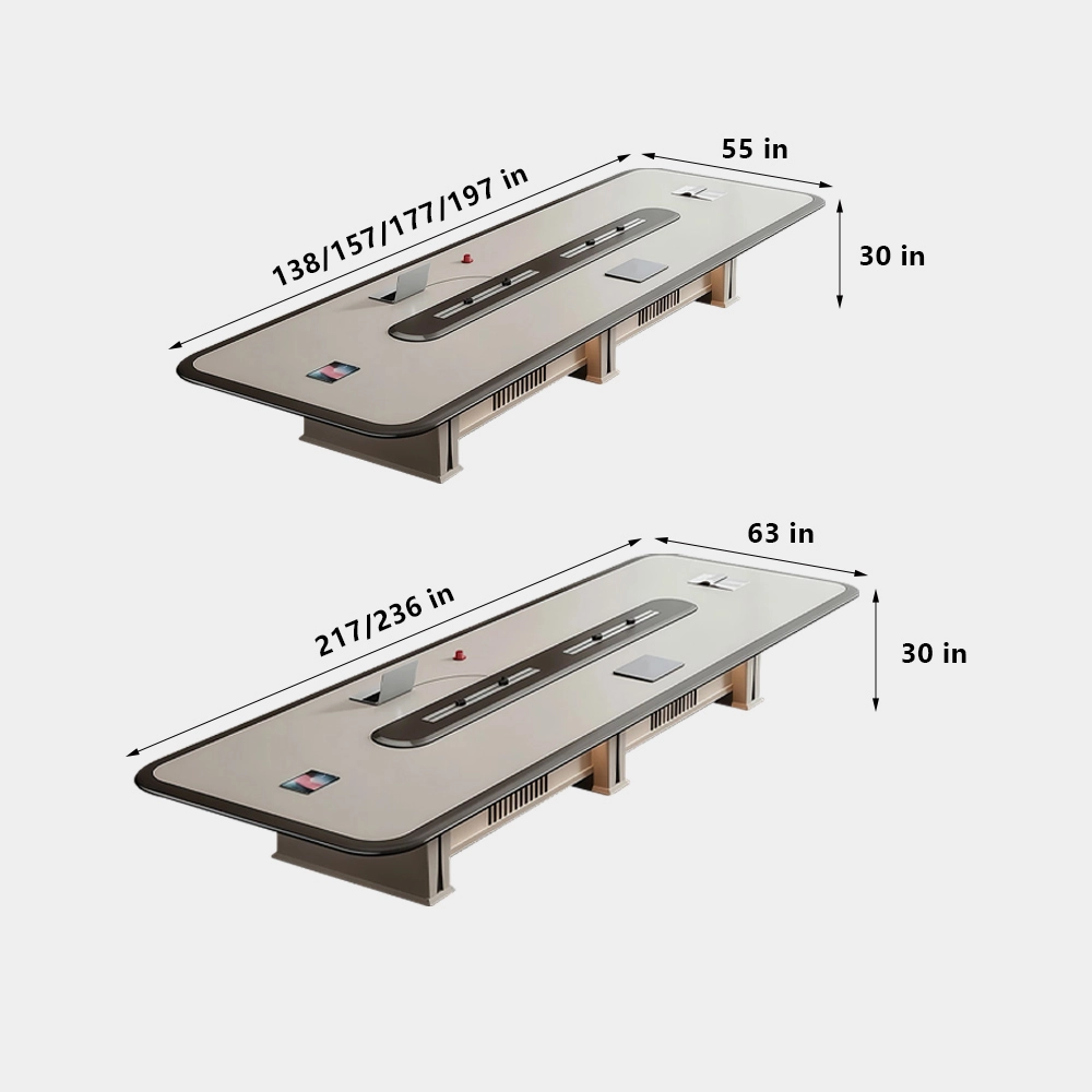 Light Luxury Spray Paint Conference Table – Sleek Modern Design - image 8