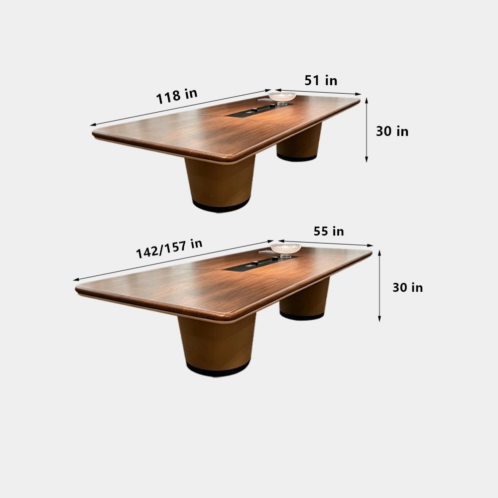 Light Luxury Conference Table – Large Executive Meeting Desk - image 8