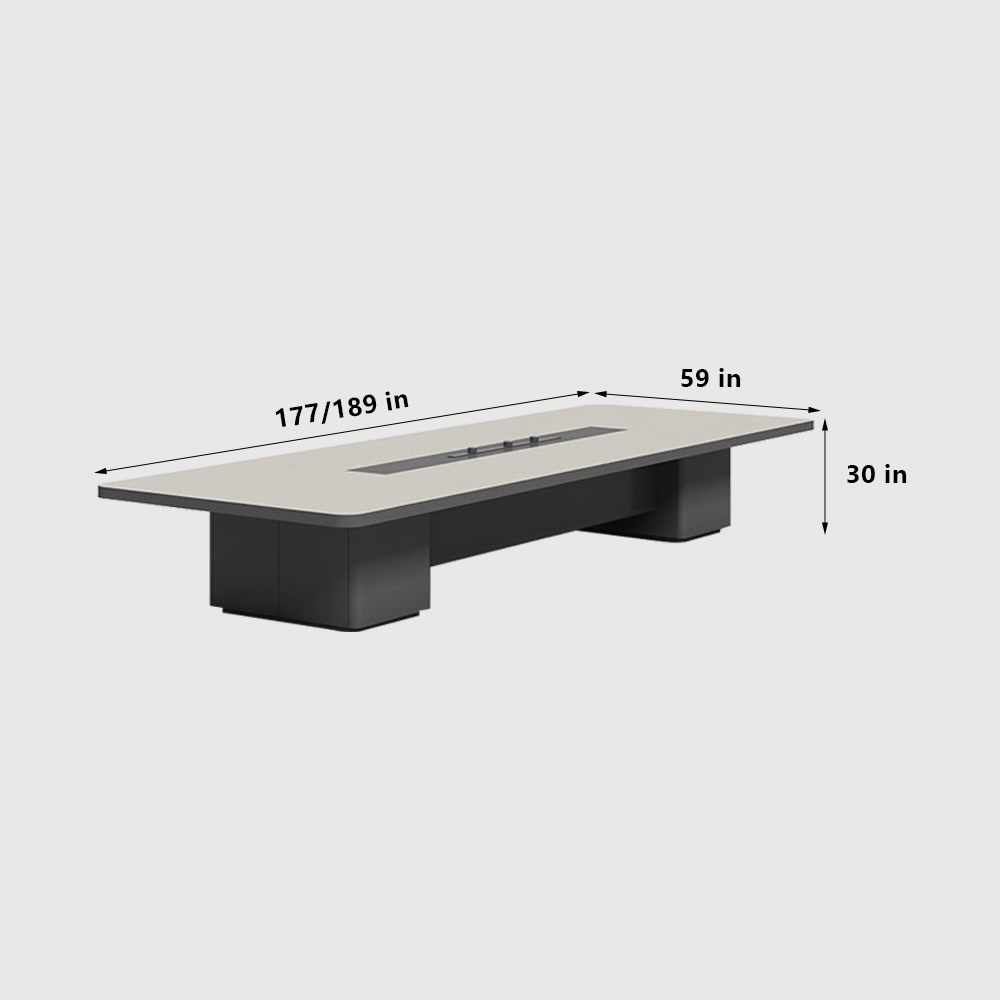 Long Conference Table for Modern Office  Minimalist Design - image 8
