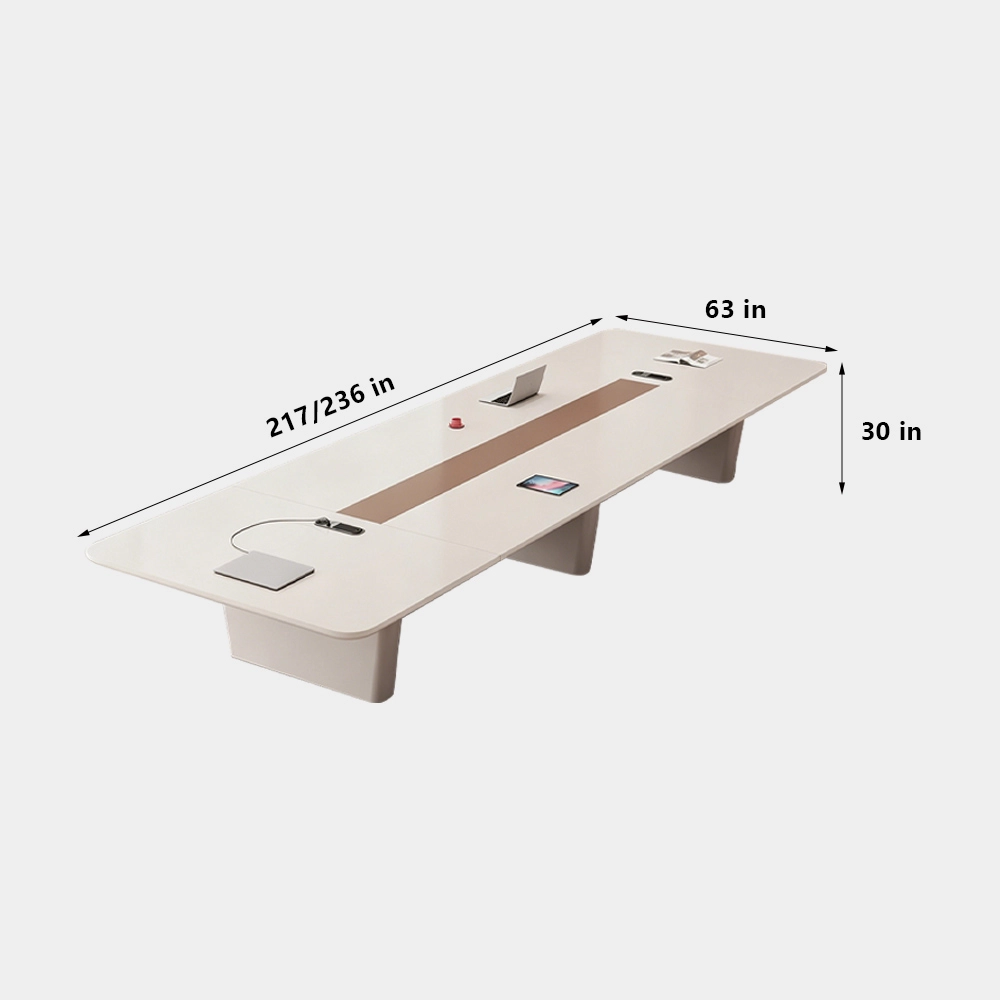 Luxury Piano Lacquer Meeting Table – Simple Modern Look - image 8
