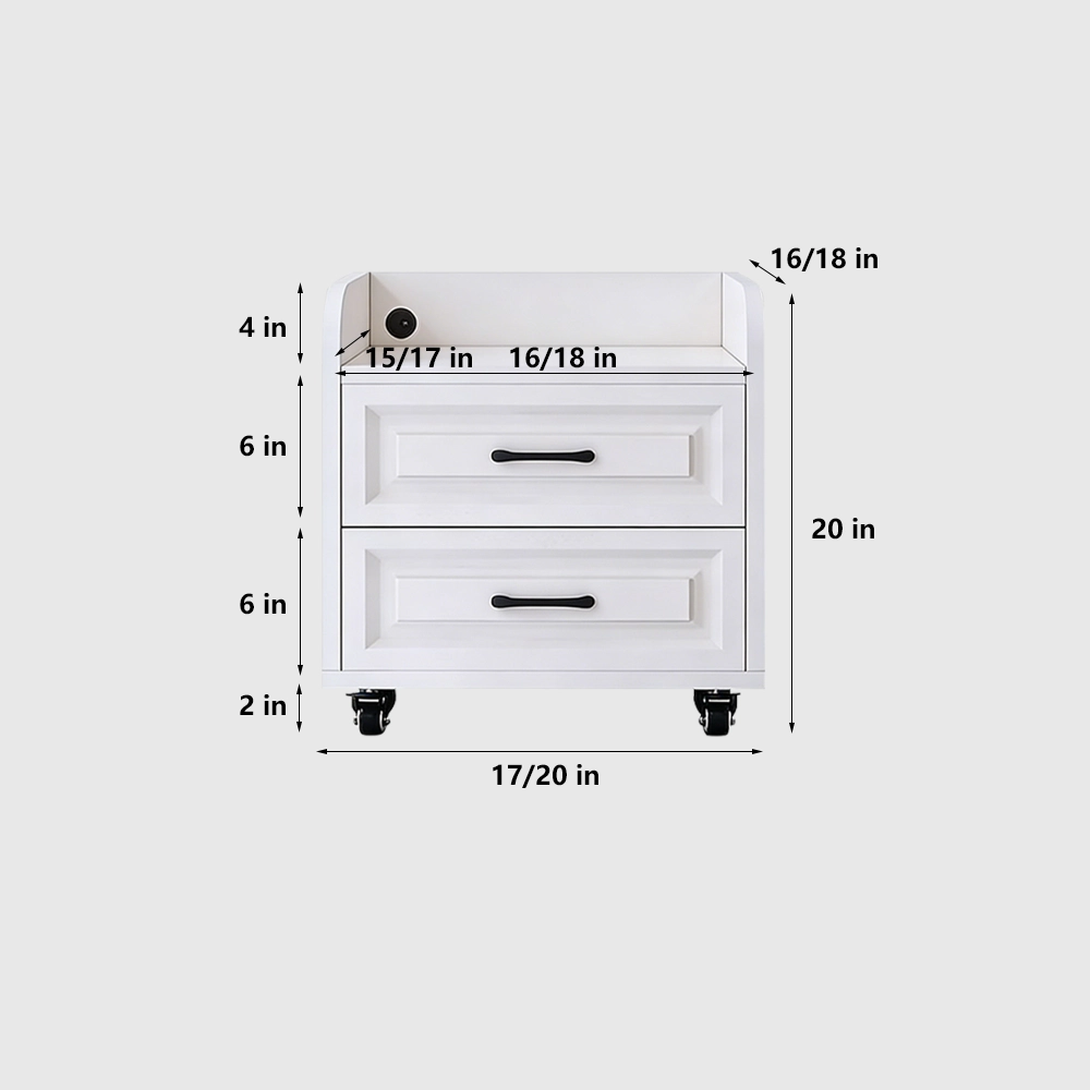 Mobile Filing Cabinet with Printer Shelf - image 7