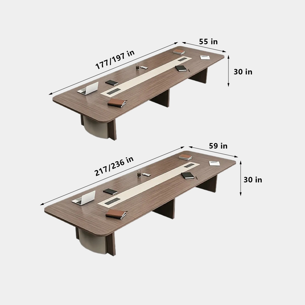 Premium Minimalist Rectangle Conference Table – Modern High-End Design for Office Boardrooms - image 8