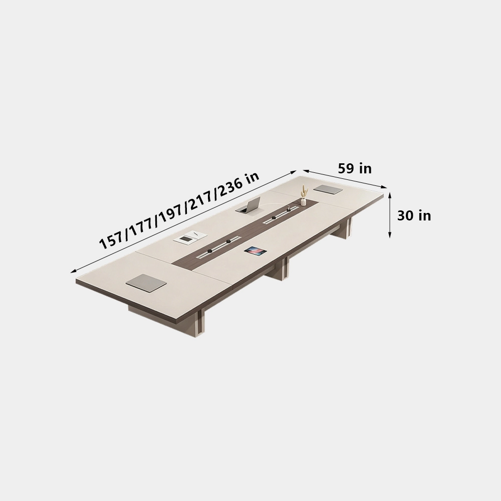 Premium Large Conference Table for Executive Offices – Long Modern Luxury Meeting Desk - image 8