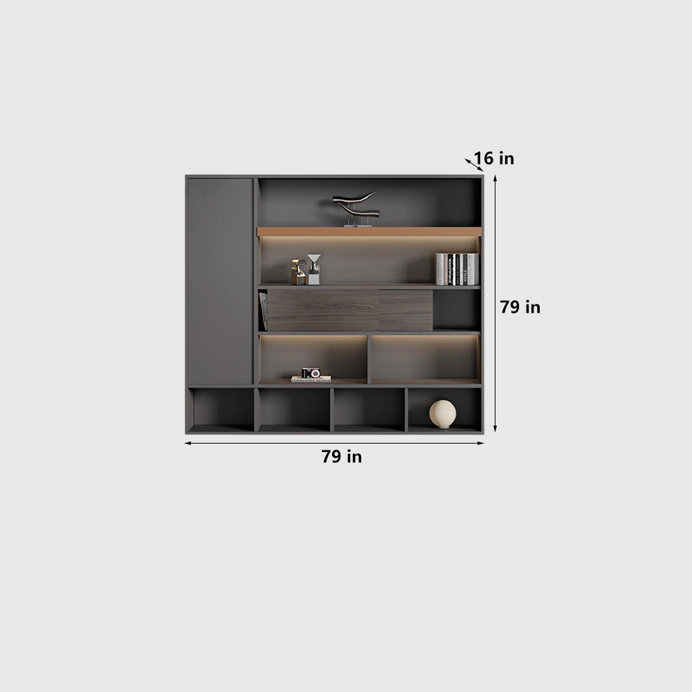 Lockable Wooden Office Storage Cabinet - image 8