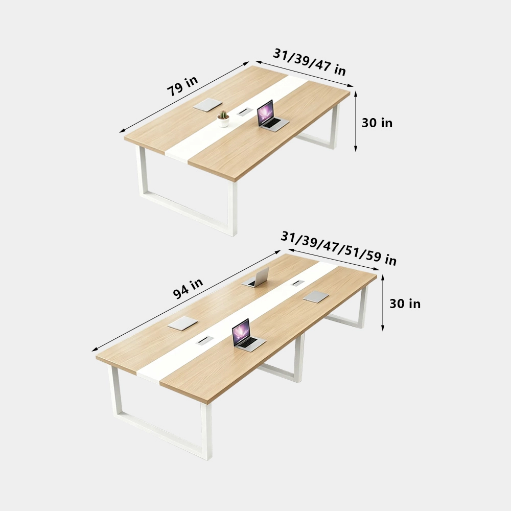 Modern Minimalist Conference Table & Meeting Room Long Table - image 8