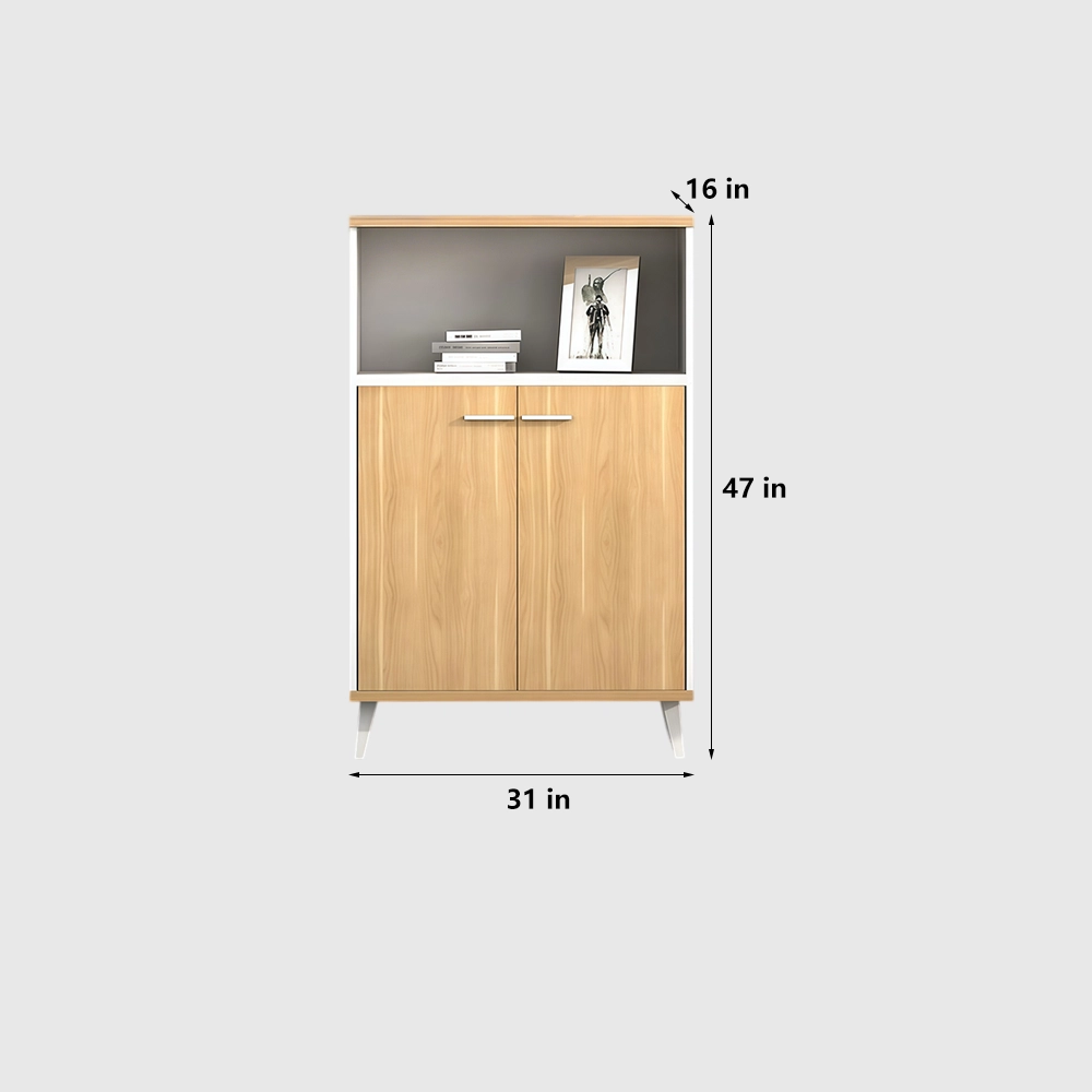 Wooden File Cabinet With Drawers - image 9