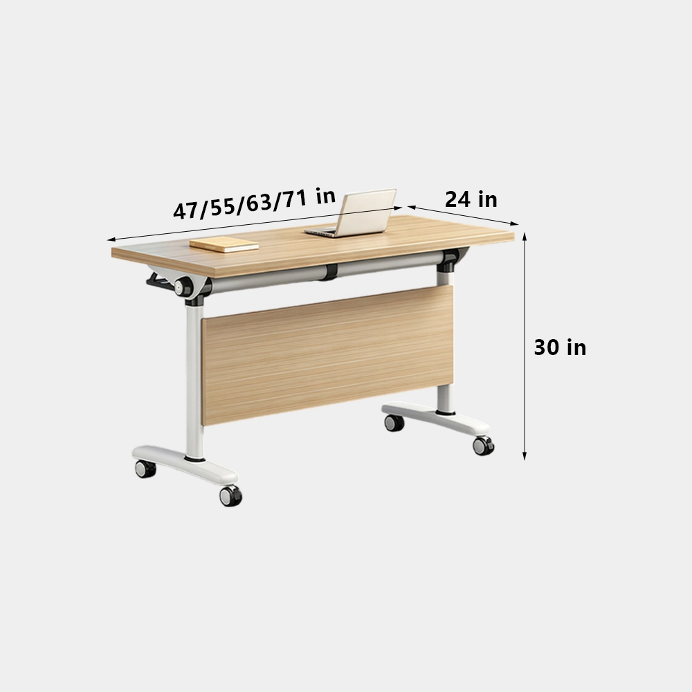 Mobile Foldable Conference Table for Meeting Rooms – Space-Saving Office Desk - image 8