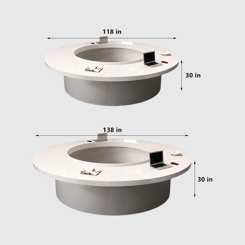 Modern Creative Round Conference Tables Circular Boardroom Solutions - image 8