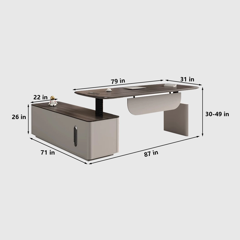 Sleek Electric Lift Executive Desk - image 8