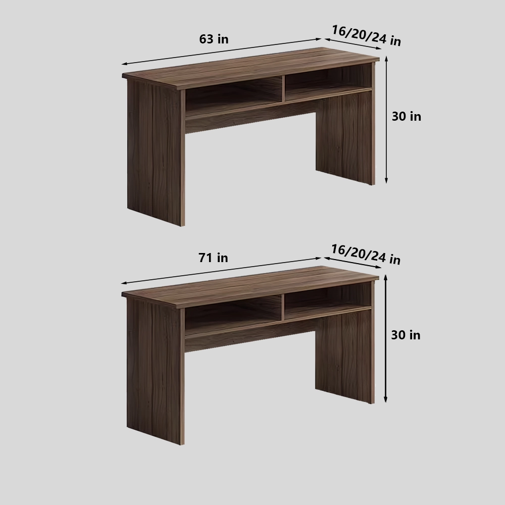 Minimalist Long Conference Table  Simple Rectangular Bar Table for Meetings - image 8